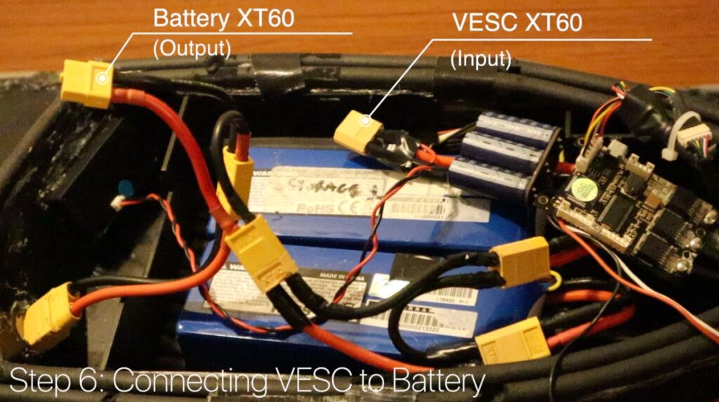 DIY Electric Skateboard - Connect VESC to Battery