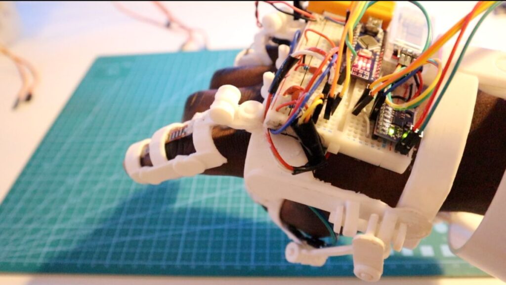 robotic arm electronic glove