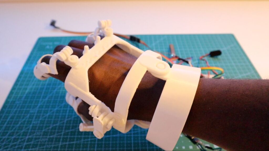 robotic arm glove 3d print