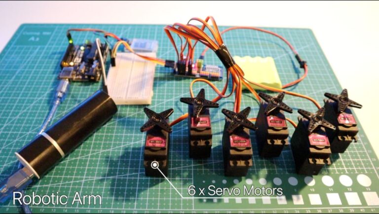 DIY Arduino Robot Arm - Controlled by Human Gestures - SmartBuilds.io