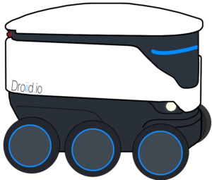 droiid delivery robot logo