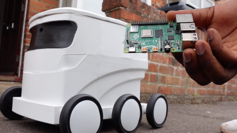 Building a Rapberry Pi Package Delivery Robot Controlled by Live Chat
