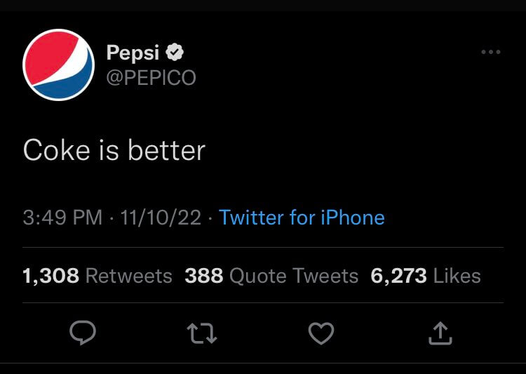 Image of fake verified pepsi tweet